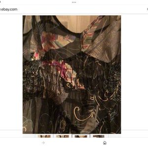 New Anthropologie Lil 100% Silk Floral Sleeveless dress ,